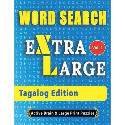 WORD SEARCH Extra Large - Tagalog Edition, Taschenbuch von Active Minds & Large Prints, Linguas Classics