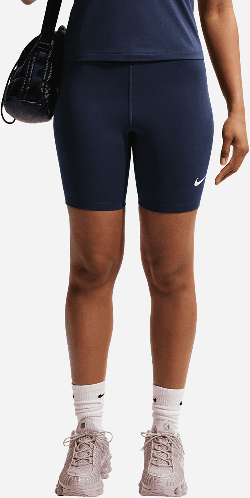 Nike Small Logo 8in W - Pantaloncini - Donna - Blu XS