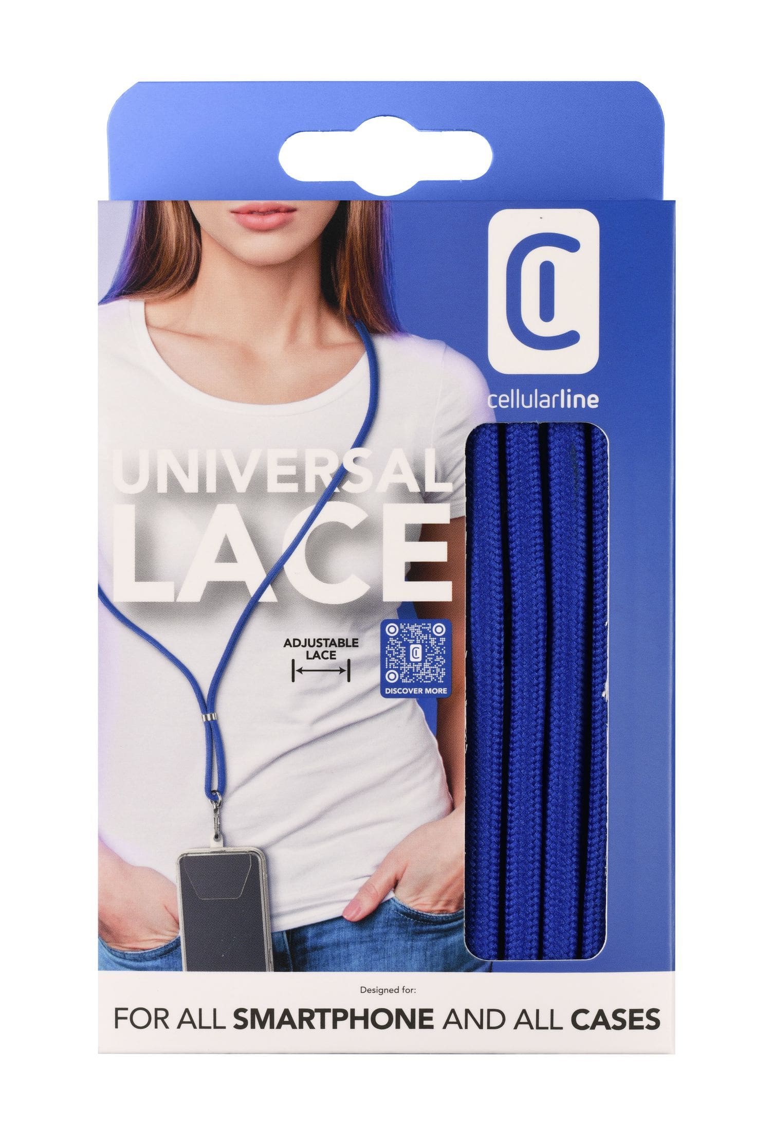 Cellular Line Universal Lace Umhängegurt für Universal (Blau) UNIVERSALLACE2B