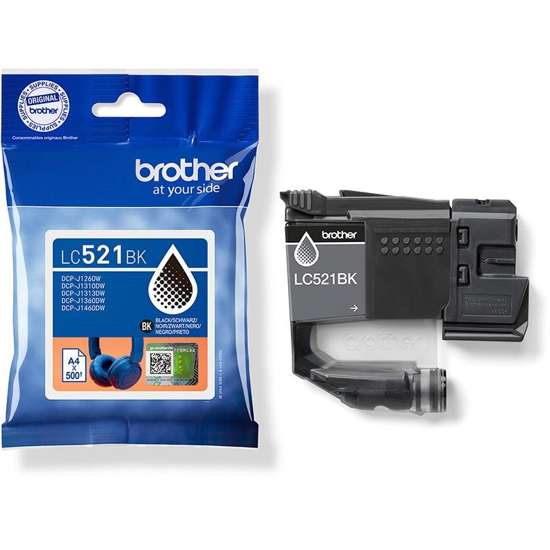 Brother Patrone LC-521BK Schwarz