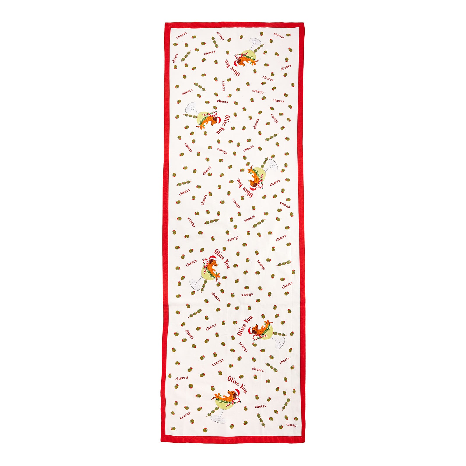 home24 Tafelloper beige/white met grafisch patroon, Breedte: 160 cm