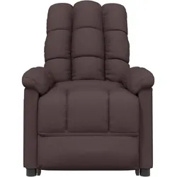 vidaXL Relaxsessel Dunkelbraun Stoff