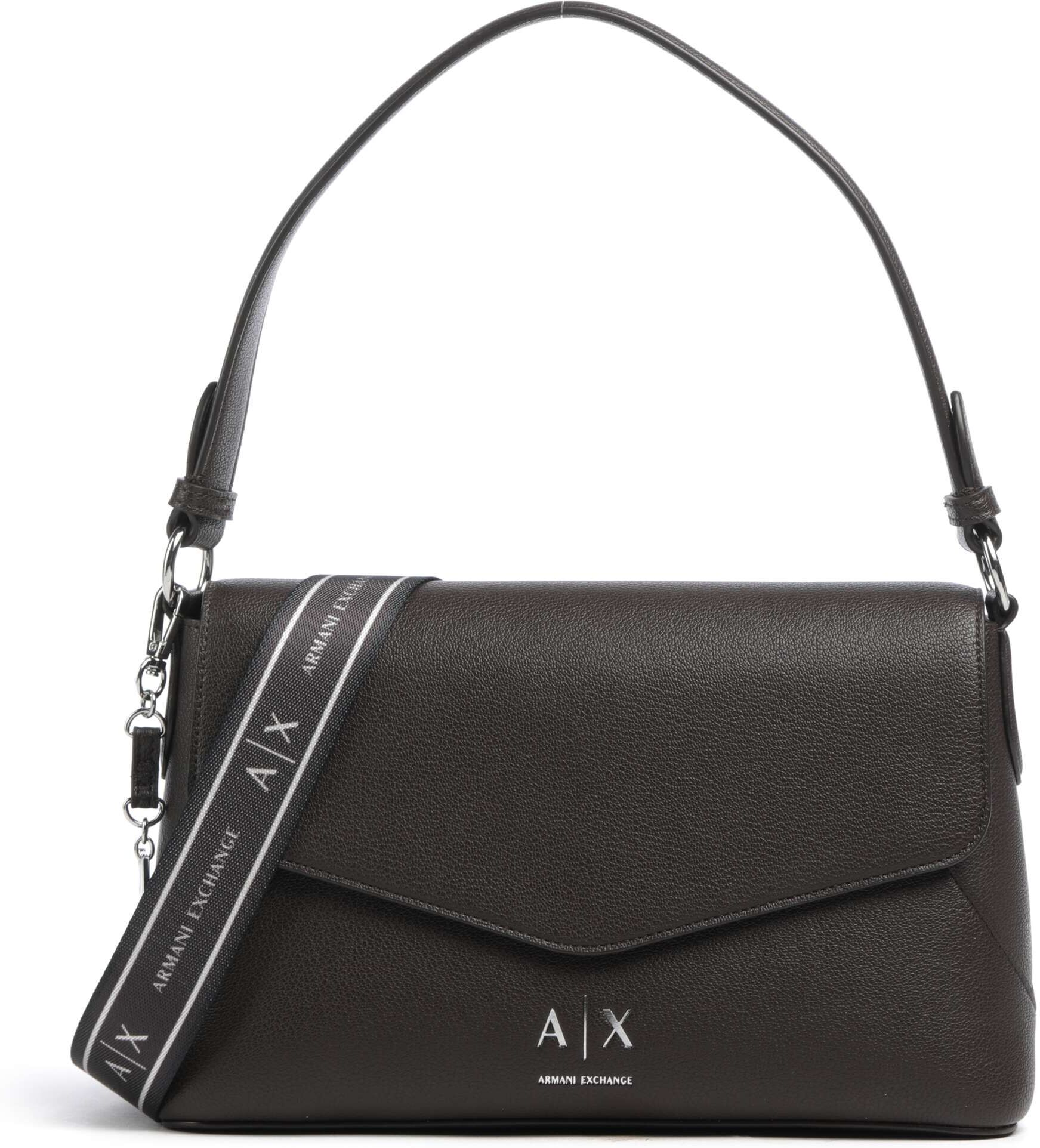 Armani Exchange Isabel Schultertasche aus Leder, braun