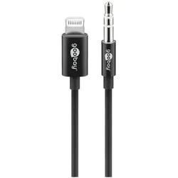 goobay Audio-Adapterkabel Lightning auf 3,5 mm schwarz
