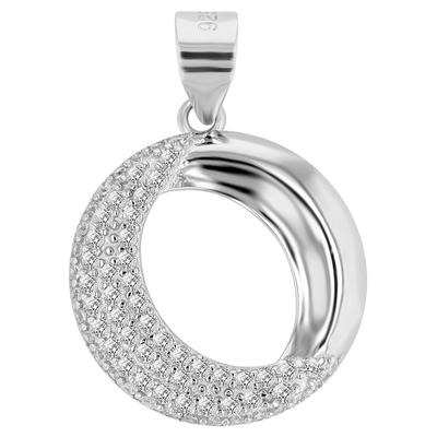 Kettenanhänger ADELIA´S "Anhänger aus 925 Silber mit Zirkonia", silber, Schmuckanhänger, Damen, Silber 925 (Sterlingsilber), Kettenanhänger, Geschenkidee: zeitlos und vielseitig