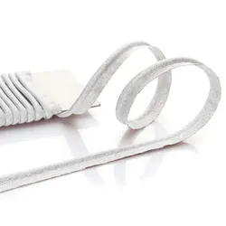 buttinette Paspelband, silber glitzernd, 4 mm Ø, 5 m