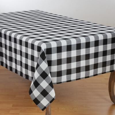 Saro Lifestyle Casual Buffalo Plaid Tablecloth