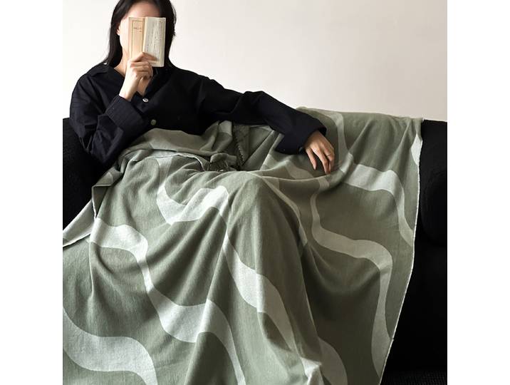 Couverture de lit rayée moderne, châle de canapé, couverture de voyage de bureau, tricotée à franges, couverture décorative de climatisation à la mode