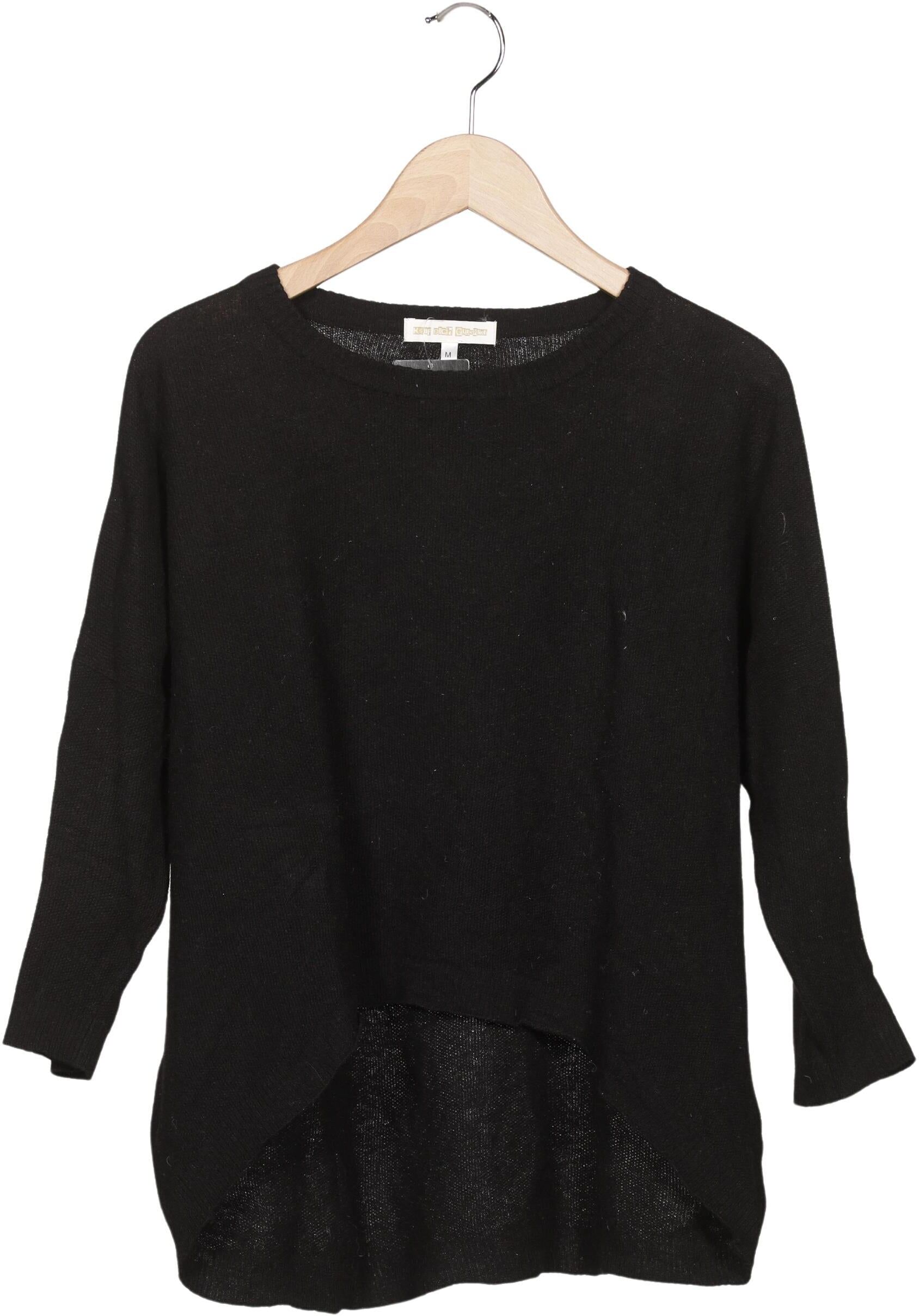 Kauf dich glucklich Damen Pullover, Schwarz, Gr. M, Wolle - Second Hand