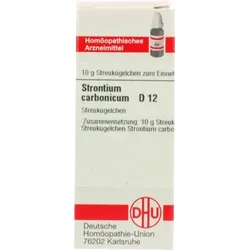 STRONTIUM CARBONICUM D 12 Globuli 10 g Globuli