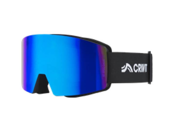 CRIVIT Masque de ski enfant (Beau temps / anguleux, noir)