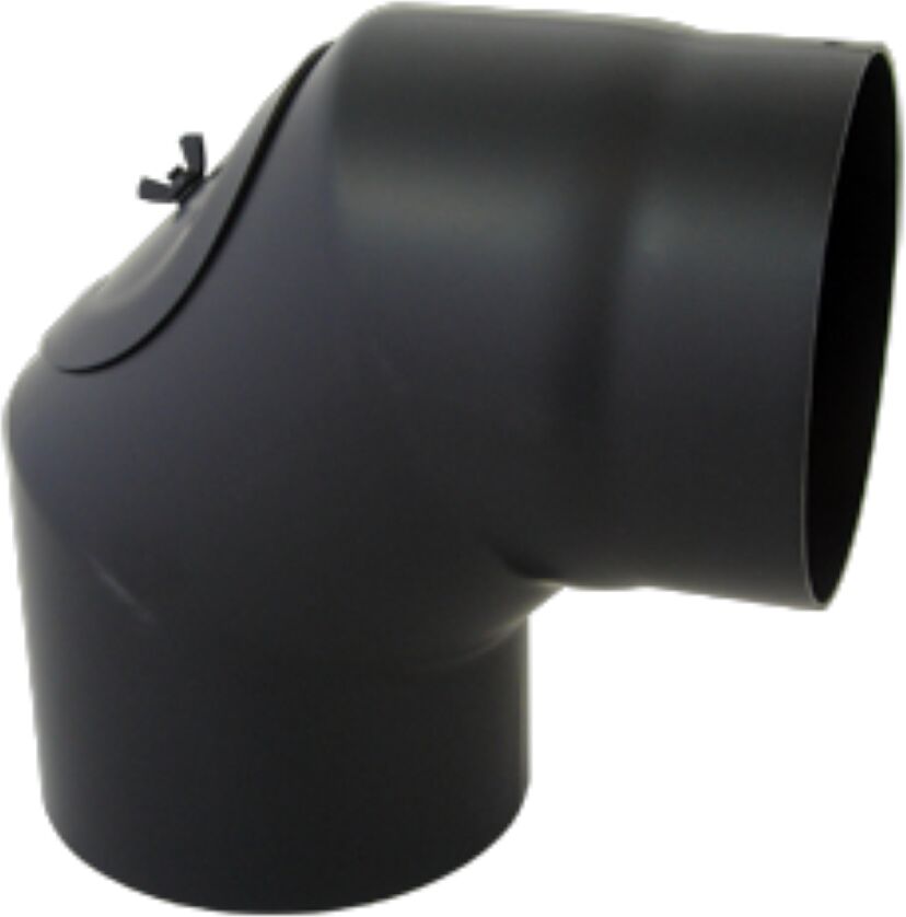 Arc Bertrams 05SB90-160T 160 x 2 mm, 90 degrés, 3 parties, fixe, avec porte, noir