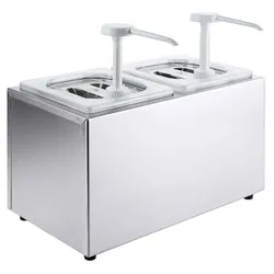 Contacto Saucendispenser mit Pumpe, zwei Behälter
