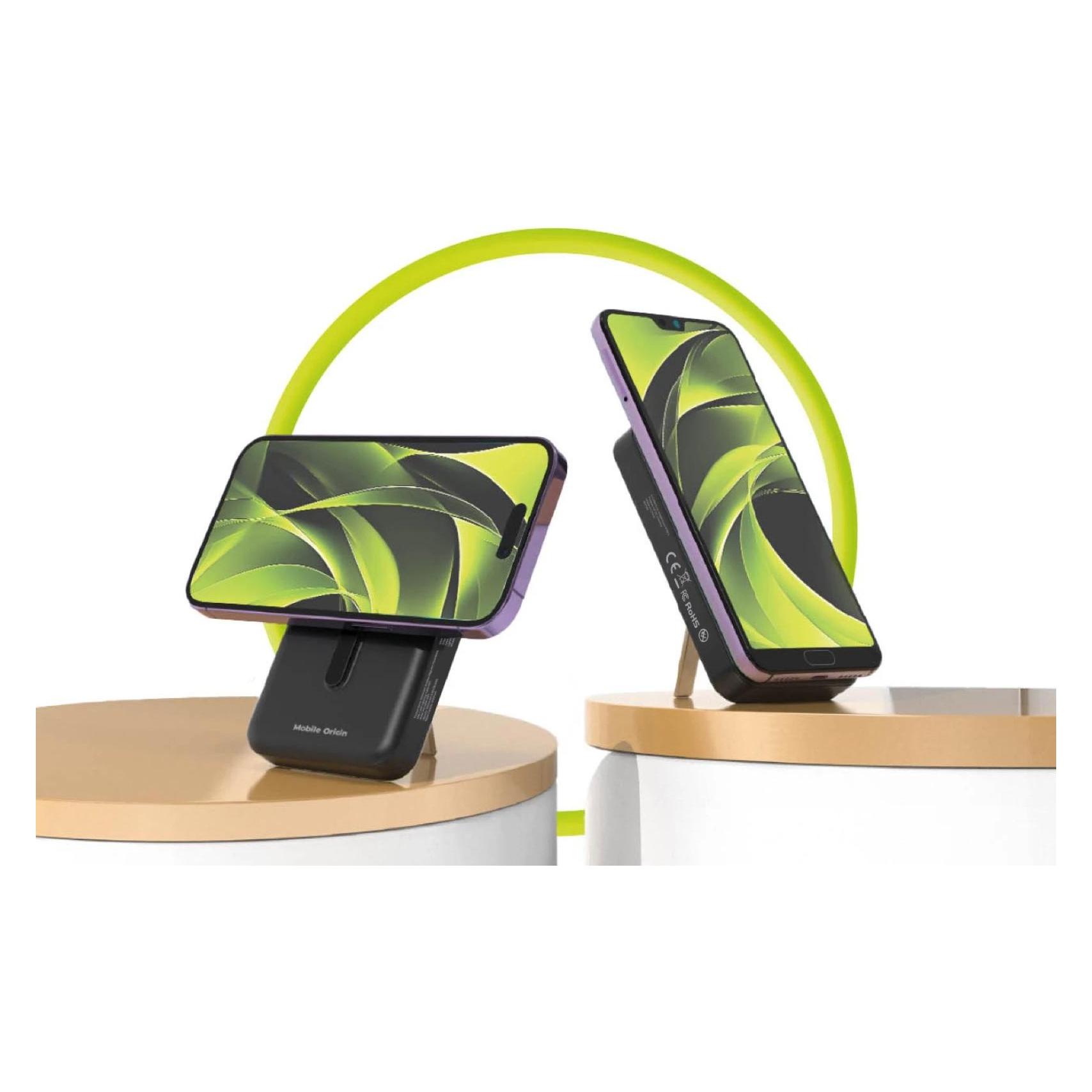 Mobile Origin Kabellose magnetische PowerBank (10000 mAh, 15 W) (MO-WMP-PB11)