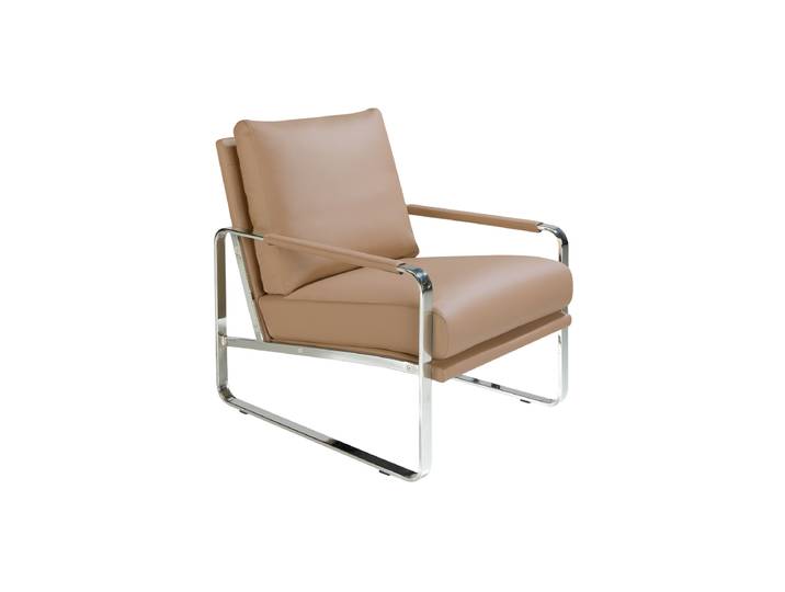 Design Loungesessel „Moreno“ Leder Beige Angel Cerdá