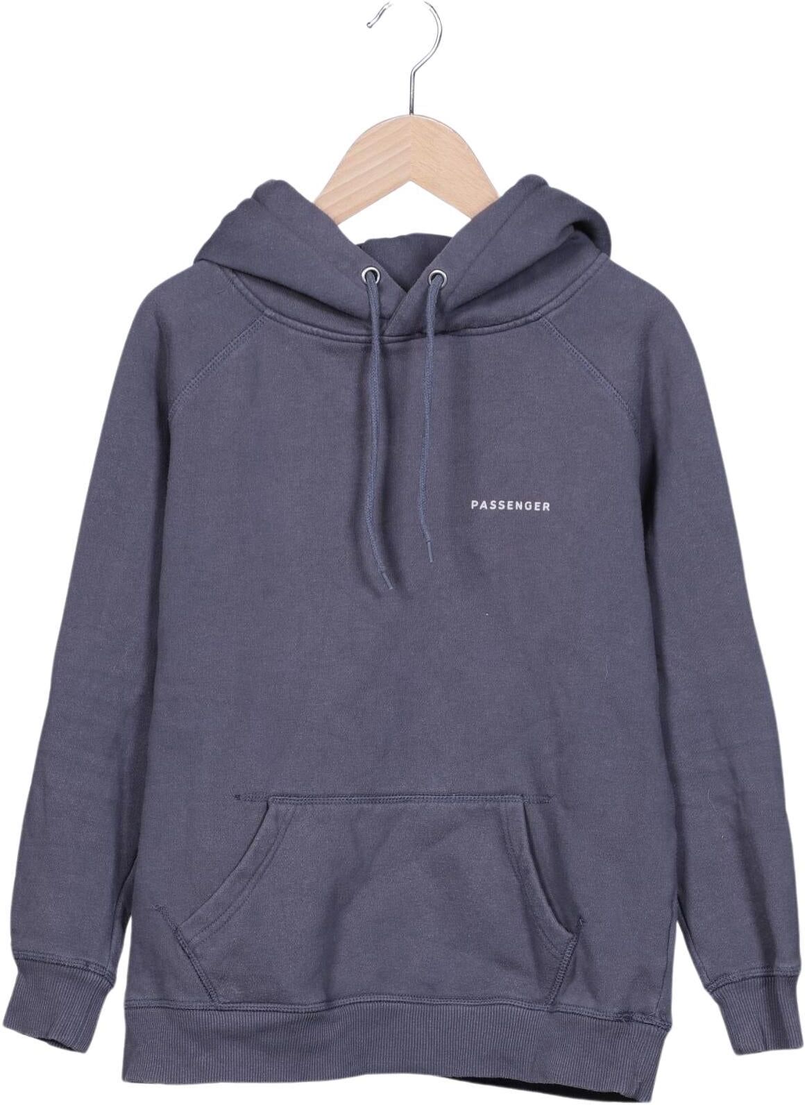 Passenger Damen Kapuzenpullover, Grau, Gr. S, Baumwolle - Second Hand