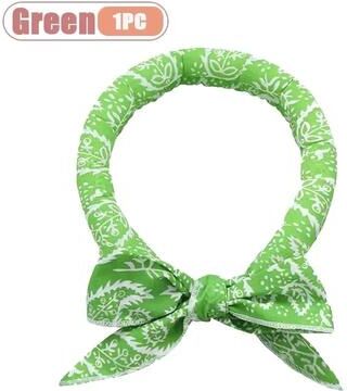 Uplifted Finds Summer Instant Cooling Pet Ice Scarf green 1 Pc