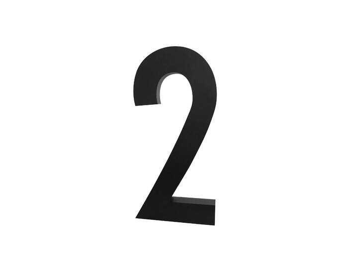 Design Letters Design Letters cijfers aluminum 50 mm. 2