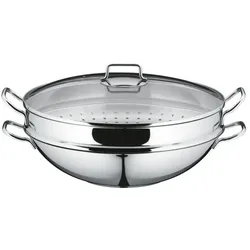 WMF Wok Macao Party 4-teilig mit Dämpfereinsatz 36 cm