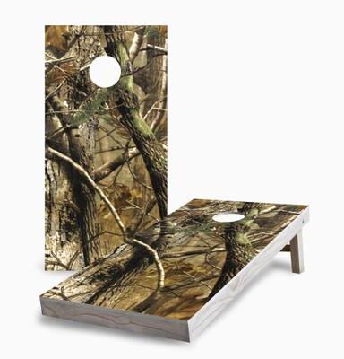 Skip's Garage Deer Camo Regulation 2x4 Cornhole Game Set