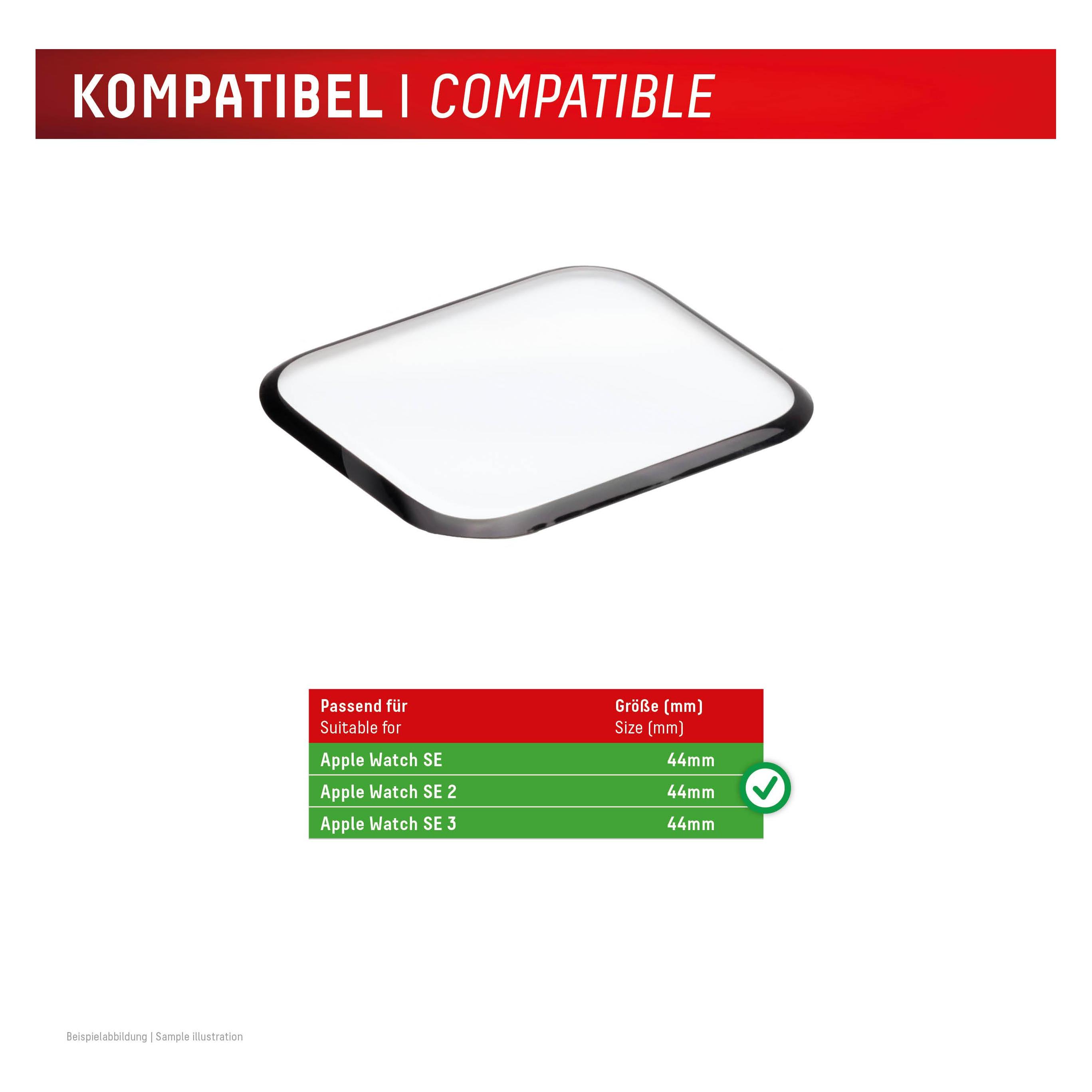 Displex Full Cover Schutzfolie, Full Cover Watch Glass, Doppelpack (02147)