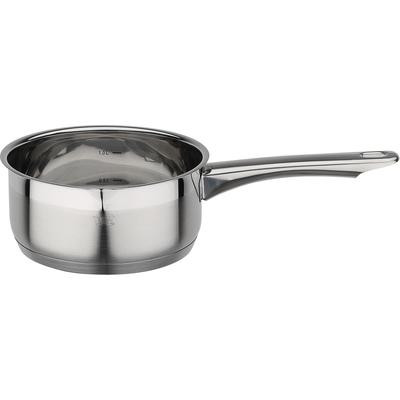 Kasserolle GSW "Fogo", silber (edelstahlfarben), H:7,5cm Ø:16cm, Töpfe, Kasserolle, Induktion