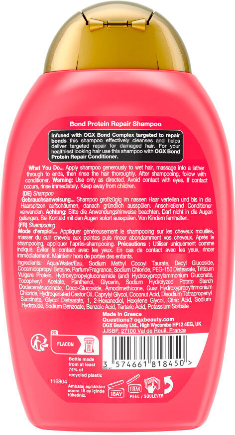 Ogx Bond Protein Repair shampoo 385 ml