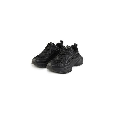 Sneaker BUFFALO "Buffalo VALENCIA GLAM", Damen, Gr. 37, schwarz, Polyurethan, Schuhe Sneaker