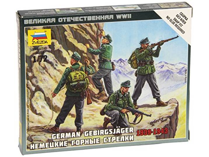 Zvezda – Z6154 – modelbouwfiguur – jager Alpini allods