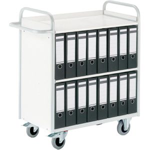 Rollcart Bürowagen B08-7332, 118 x 107 x 50cm, Holz & Metall, lichtgrau