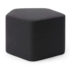 Softline Hocker Lake anthrazit grau, Designer busk+hertzog, 63x40x52 cm