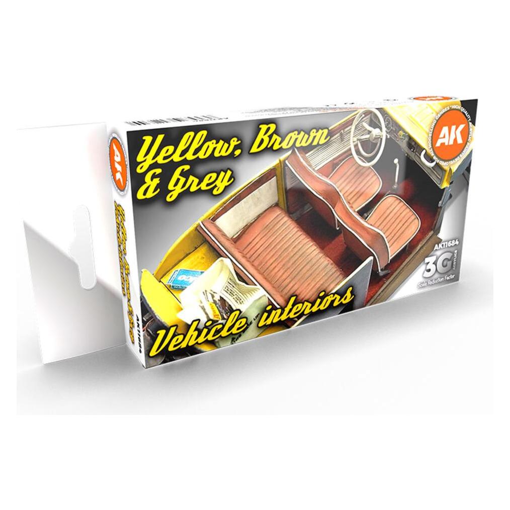 AK Interactive Grey Yellow Brown Interiors (17 ml) (AK11684)
