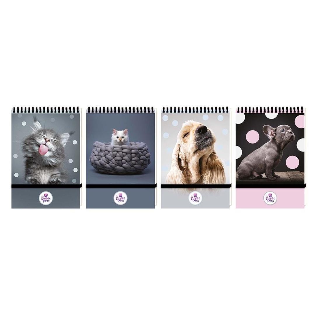 Beniamin Das quadratische Notizbuch Sweet Pets A6/96K mit Gummiband (A6) (54619391)