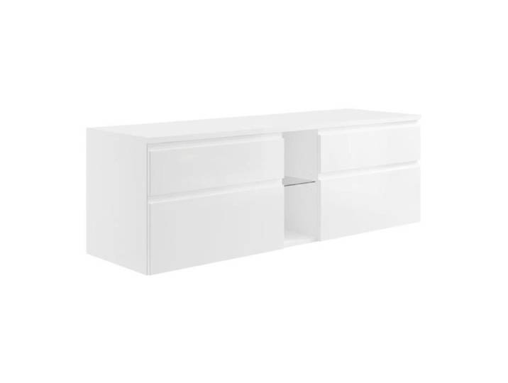 Meuble sous vasque suspendu - Blanc - 150 cm - MAGDALENA II
