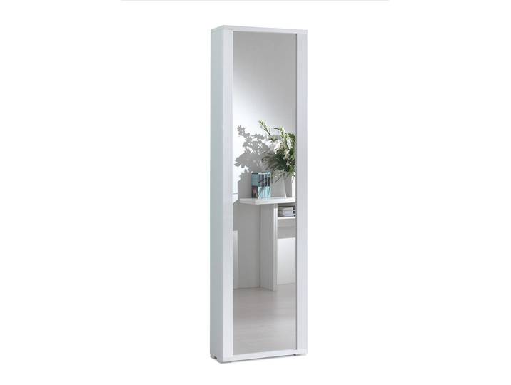 Terraneo - Colonne Container Polyvalent Miroir Cadre Blanche