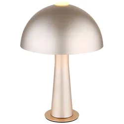 Tischleuchte Beistelllampe Nachttischlampe Metall cappuccinofarben matt H 28,5cm