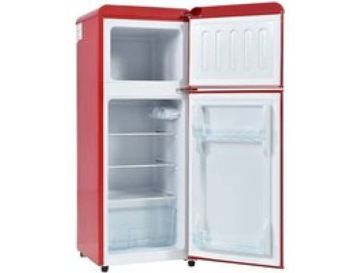 Réfrigérateur Rétro Combiné 92L Congélateur 28L Silencieux Classe D Éclairage LED