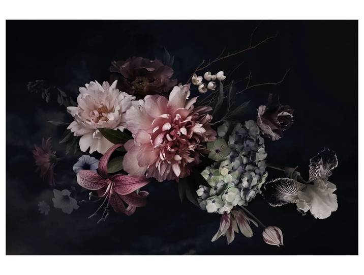 Digitaldruck auf Acrylglas Hübsches Blütenbouquet iv image LAND / Grösse: 120 x 80 cm