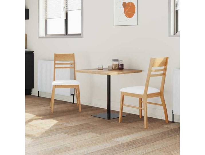 Chaise/Fauteuils de salle à manger 2 pc Bois de Caoutchouc Massif - élégance et confort（10188)