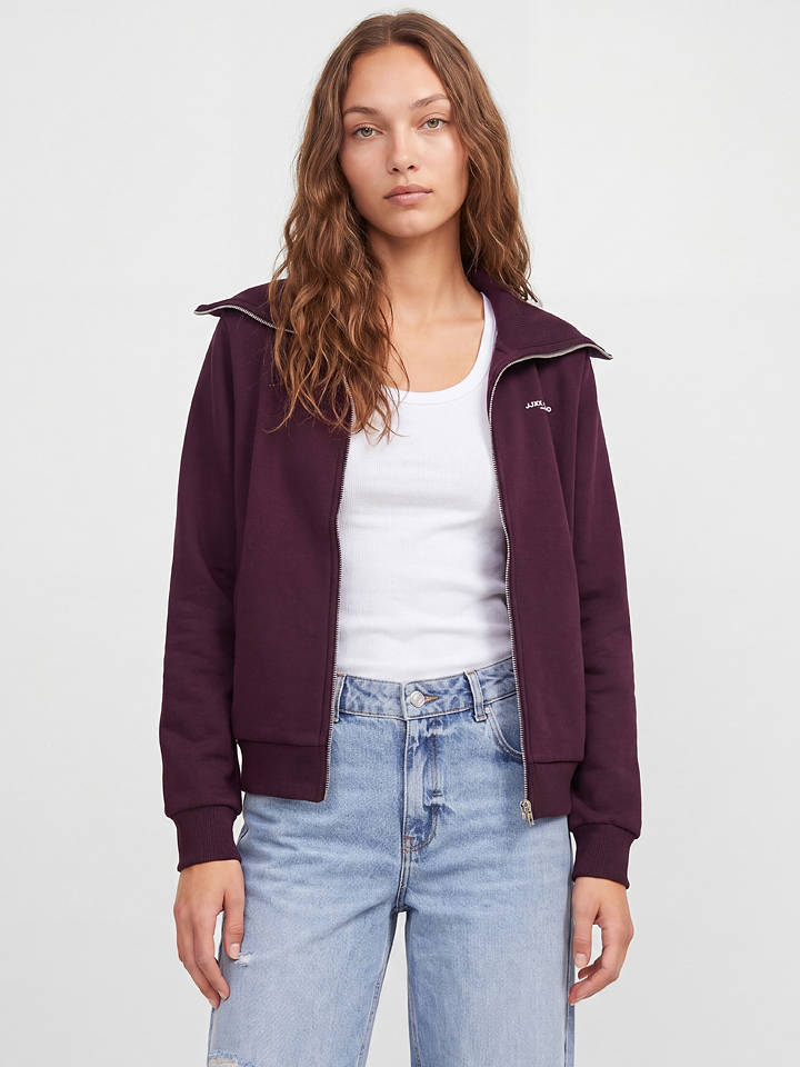 JJXX Sweatjacke "Studio" in Bordeaux - S