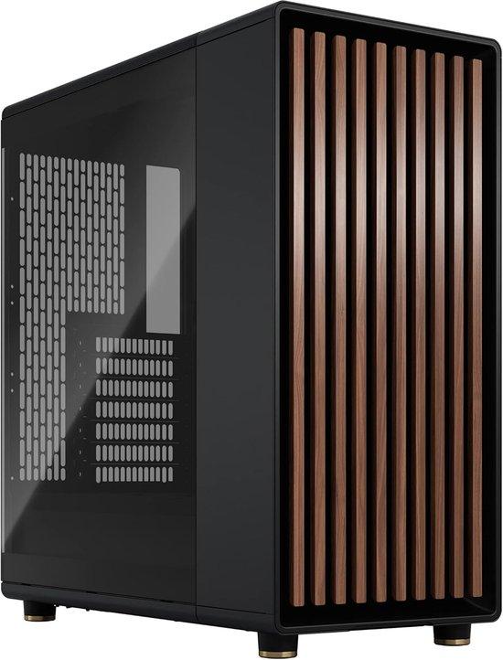 Famanu Mini Gaming PC Gehäuse mit Holz- und Metallverarbeitung - ATX/mATX/ITX