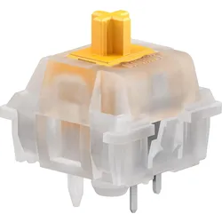 Glorious Mechanical Switches (36pcs) - Panda Silent - (Tactile) 50g, Maus + Tastatur Zubehör, Gelb, Transparent