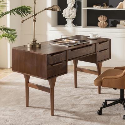 HULALA HOME Bertha 55' 'Wide Desk With 5 Drawers