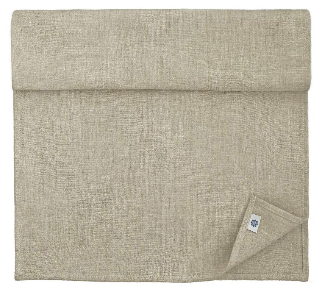 Rustico Linnen tafelkleed beige B/D/H: 44 x 270 cm