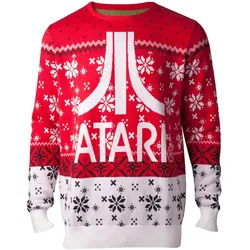 Difuzed - Strickpullover Herren - Atari Logo (rot/weiß)