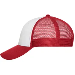 Mesh Basecap Trucker "MB6239" 6-Panel - white/red