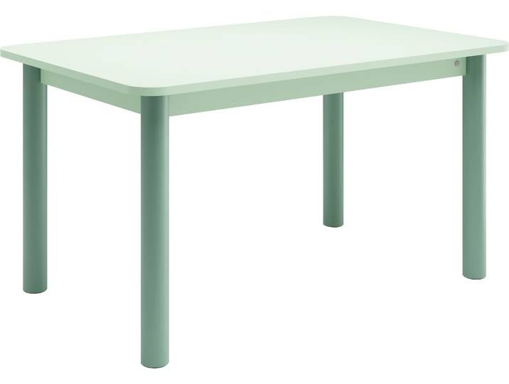 Esstisch TOM TAILOR HOME COLOR TABLE , grün (fresh sage 08, sage 03, fresh sage 08), B:140cm H:76cm T:90cm, Tische, Esstisch, Esstisch, 4-Fuss, 3 Grössen, 3 Dekorfarben, 4 Fussfarben, ABS-Kante