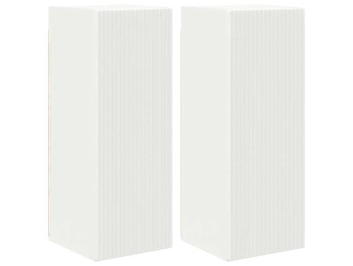 TV-Wandschrank, modern, funktional, 30 x 31 x 80 cm, minimalistischer Stil, aus Holz, weiß, 02_0054968