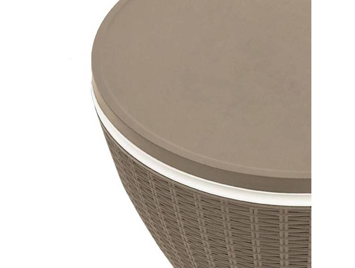 Table à glacière 3 en 1 marron clair polypropylène_2 ans garantie_41552