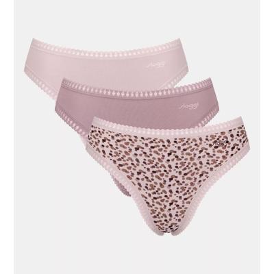sloggi "GO Crush" mit Spitzendetails, Multipack, hoher Beinausschnitt